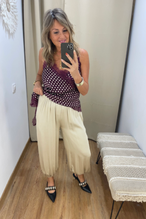 PANTALON BOMBACHO DORA CRUDO