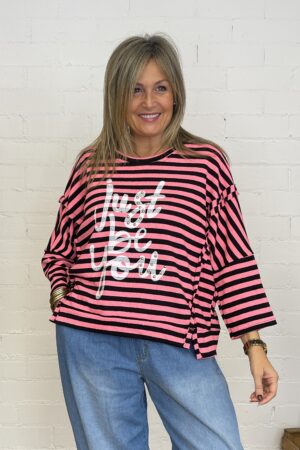 SUDADERA BE YOU ROSA/NEGRO