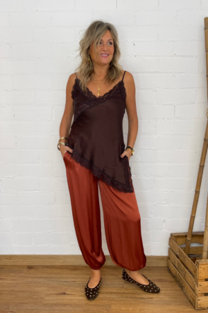 PANTALON BOMBACHO DORA TEJA