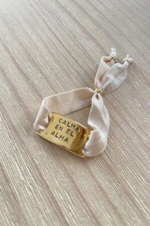 PULSERA CALMA EN EL ALMA DORADA