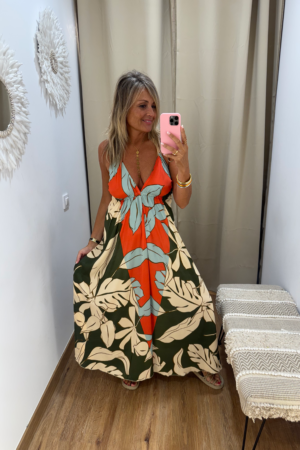 VESTIDO RED FLOWER