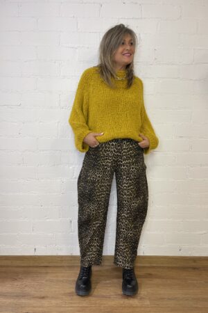 JEANS BALLOON LEOPARD