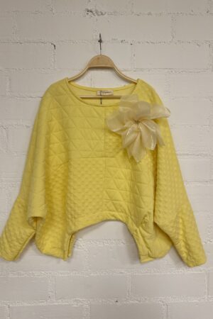 SUDADERA TEXTURE AMARILLA