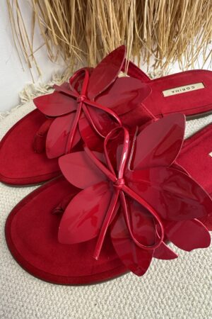 SANDALIA PETUNIA ROJA