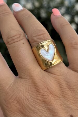ANILLO CORAZÓN NÁCAR